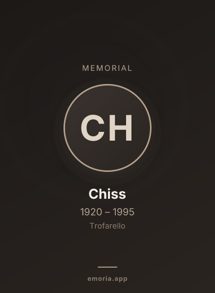 Memorial portrait of Chiss