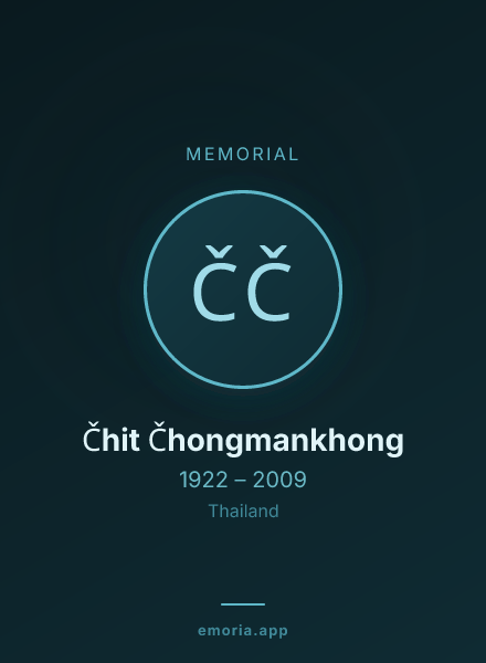 Memorial portrait of Čhit Čhongmankhong