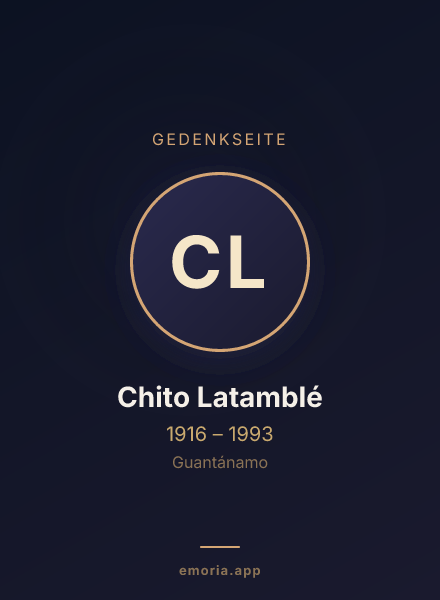 Gedenkportrait von Chito Latamblé
