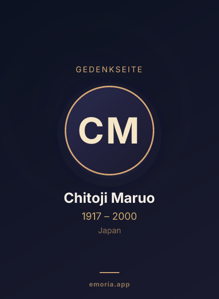 Gedenkportrait von Chitoji Maruo