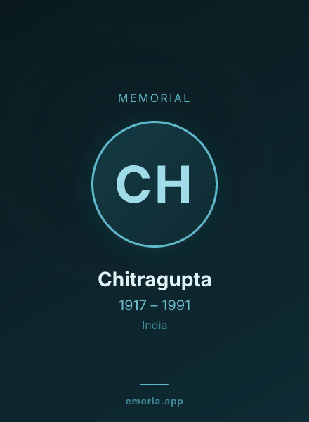 Memorial portrait of Chitragupta