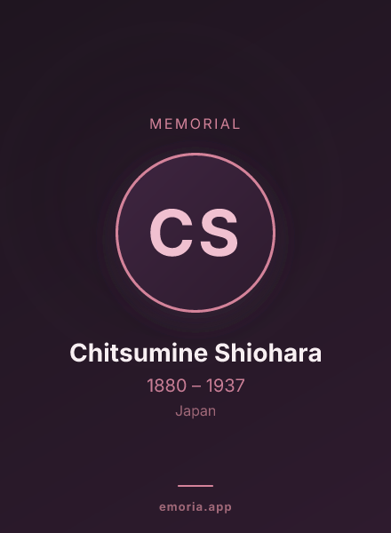 Memorial portrait of Chitsumine Shiohara