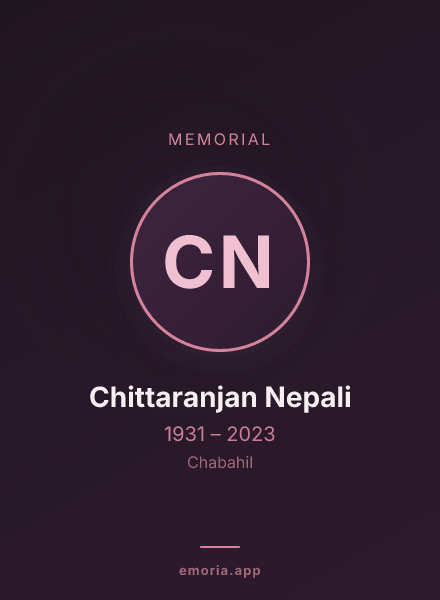 Memorial portrait of Chittaranjan Nepali