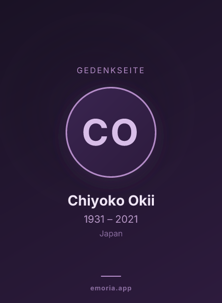 Gedenkportrait von Chiyoko Okii