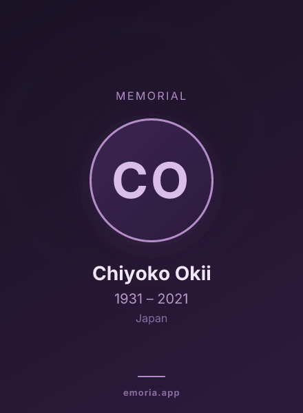 Memorial portrait of Chiyoko Okii
