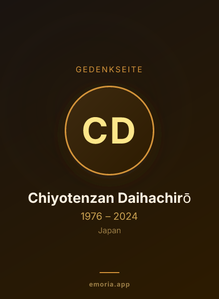 Gedenkportrait von Chiyotenzan Daihachirō
