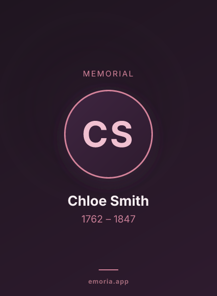 Memorial portrait of Chloe Smith