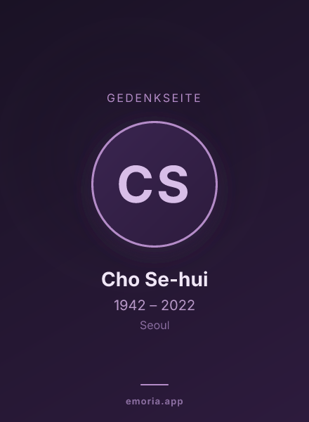 Gedenkportrait von Cho Se-hui
