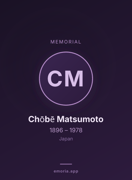 Memorial portrait of Chōbē Matsumoto