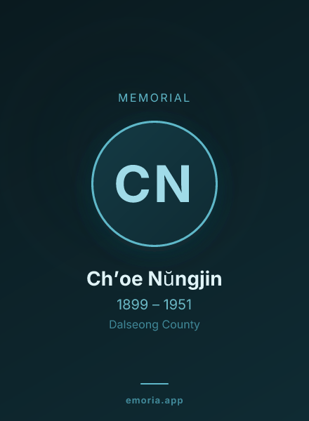 Memorial portrait of Ch’oe Nŭngjin