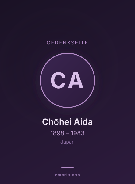 Gedenkportrait von Chōhei Aida