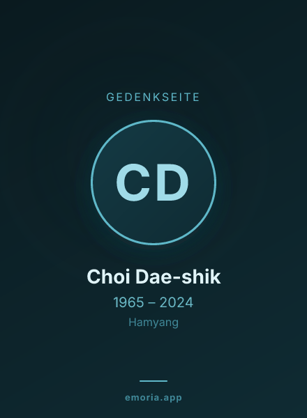 Gedenkportrait von Choi Dae-shik