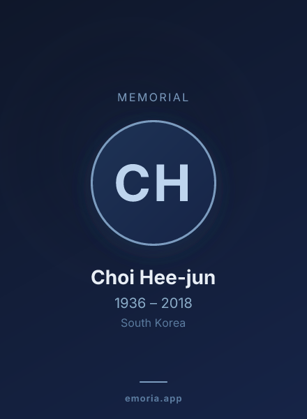 Memorial portrait of Choi Hee-jun