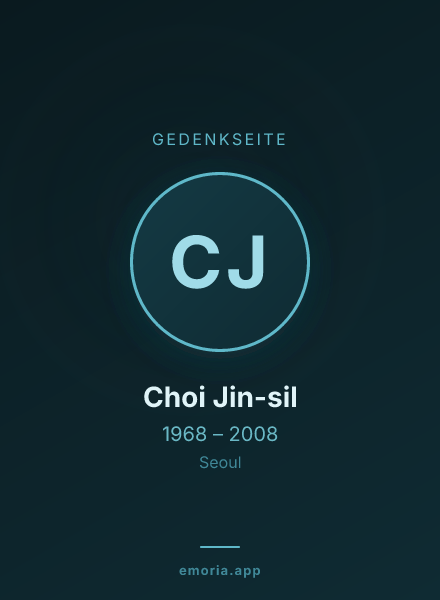 Gedenkportrait von Choi Jin-sil