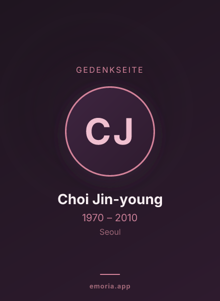 Gedenkportrait von Choi Jin-young