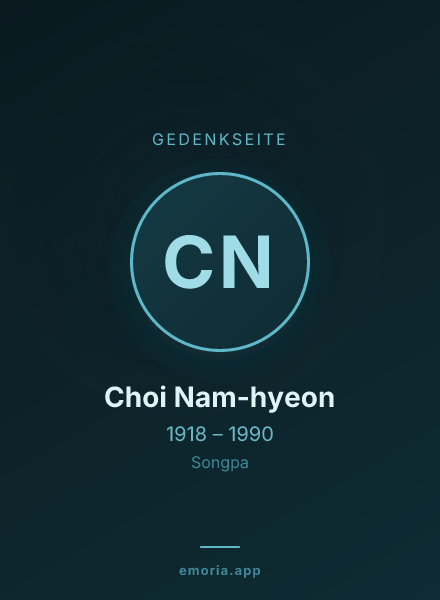 Gedenkportrait von Choi Nam-hyeon