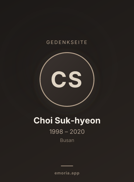 Gedenkportrait von Choi Suk-hyeon