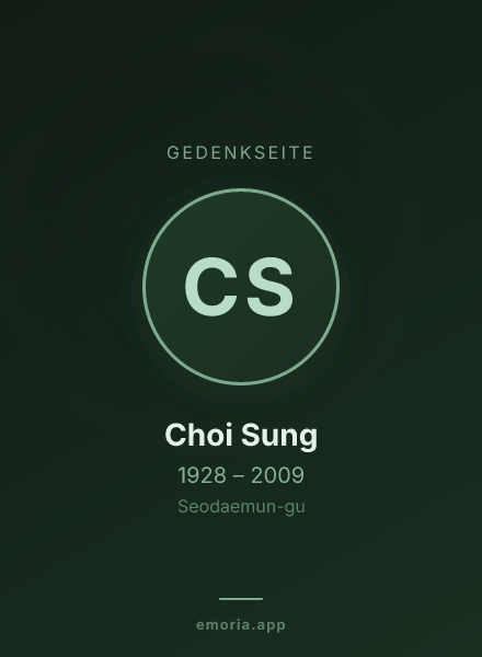 Gedenkportrait von Choi Sung