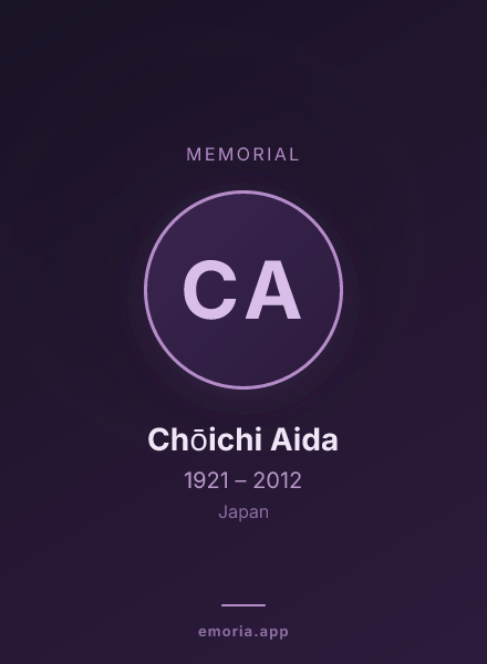 Memorial portrait of Chōichi Aida