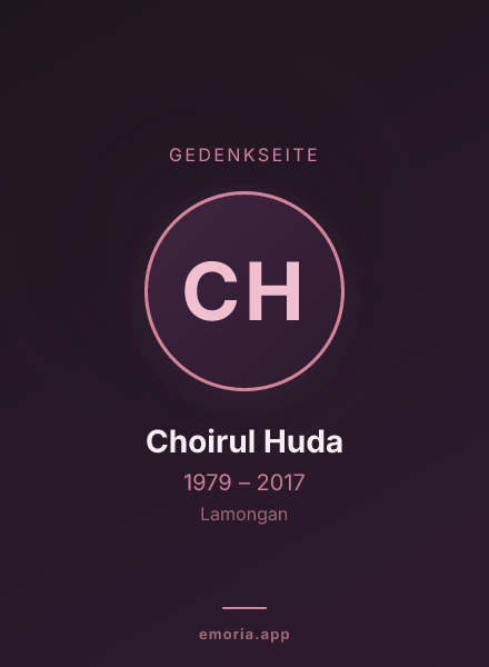 Gedenkportrait von Choirul Huda