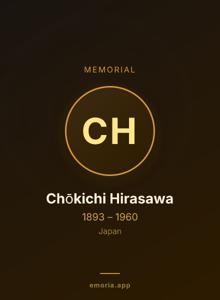 Memorial portrait of Chōkichi Hirasawa