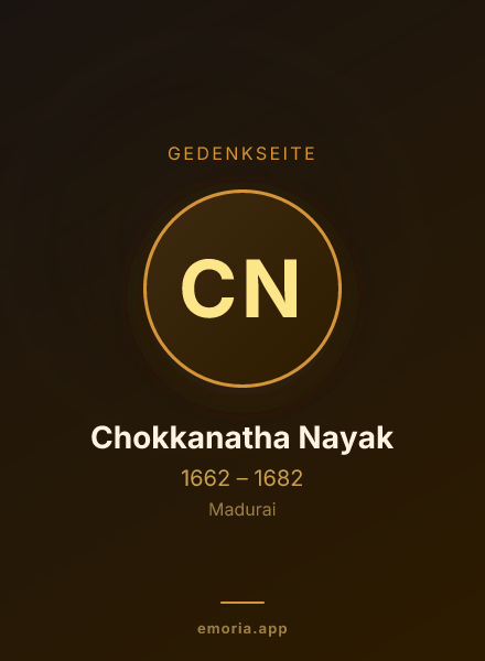 Gedenkportrait von Chokkanatha Nayak