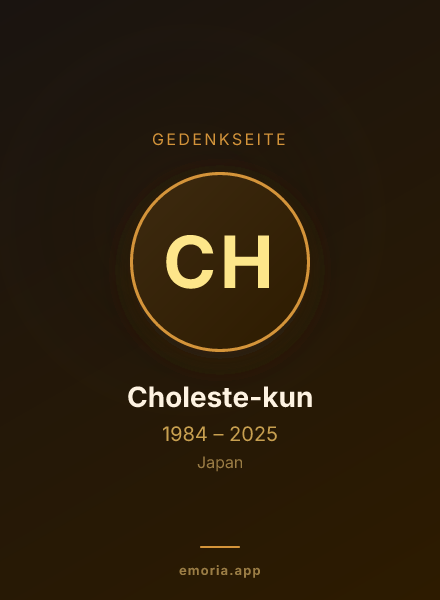 Gedenkportrait von Choleste-kun