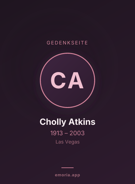 Gedenkportrait von Cholly Atkins