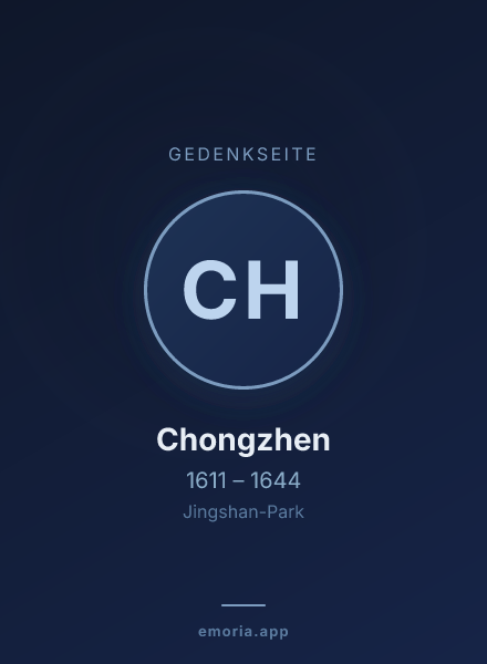 Gedenkportrait von Chongzhen