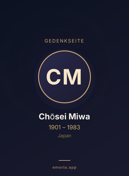 Gedenkportrait von Chōsei Miwa