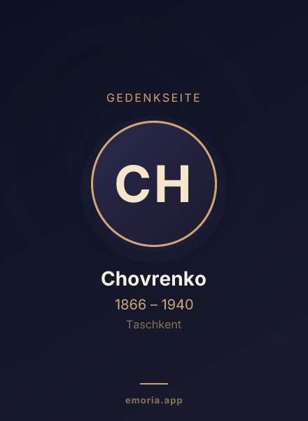 Gedenkportrait von Chovrenko