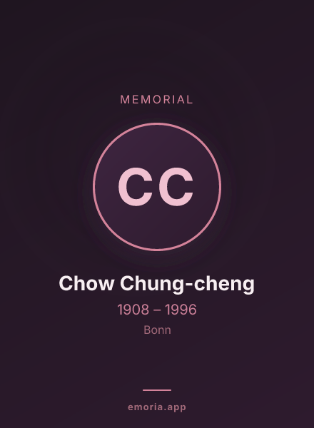 Memorial portrait of Chow Chung-cheng