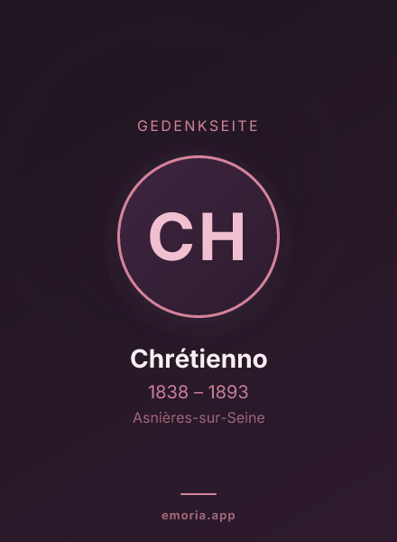 Gedenkportrait von Chrétienno