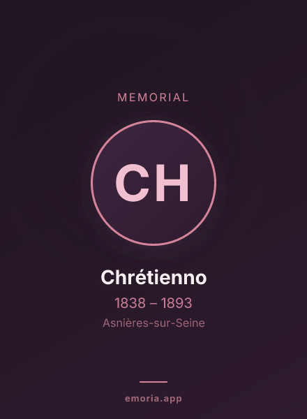 Memorial portrait of Chrétienno