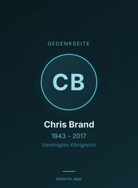 Gedenkportrait von Chris Brand