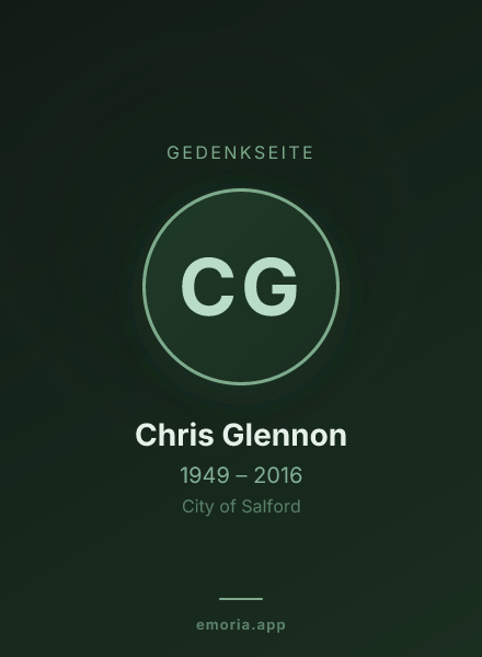 Gedenkportrait von Chris Glennon