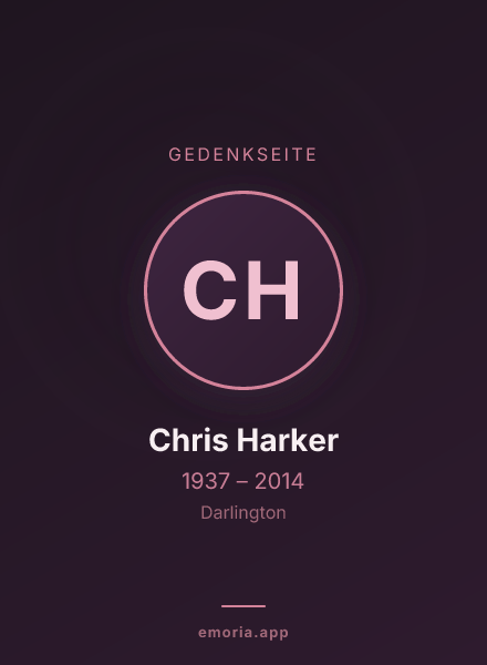 Gedenkportrait von Chris Harker