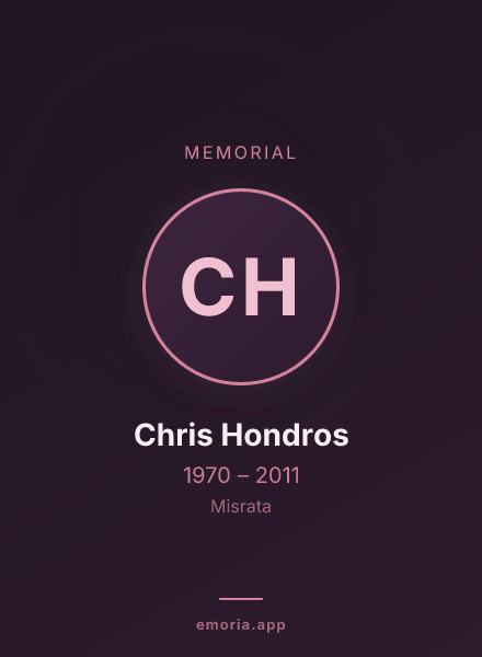 Memorial portrait of Chris Hondros