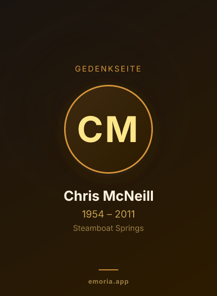 Gedenkportrait von Chris McNeill
