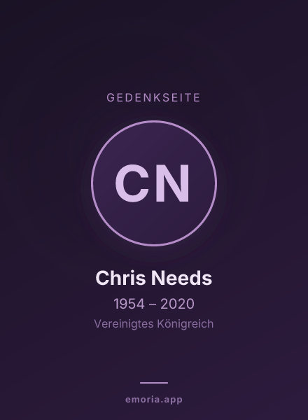 Gedenkportrait von Chris Needs