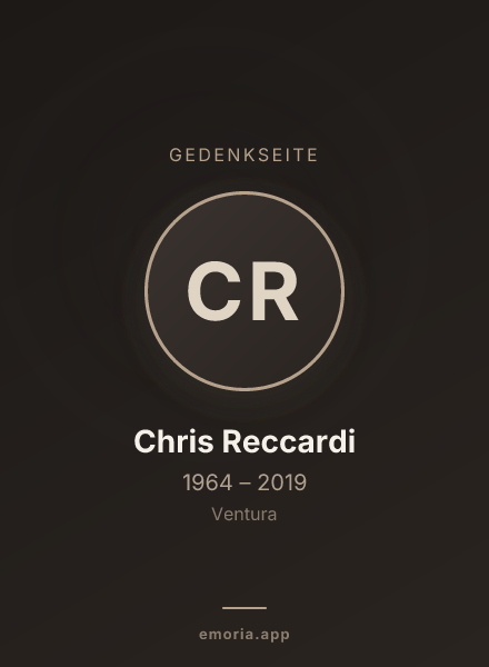 Gedenkportrait von Chris Reccardi