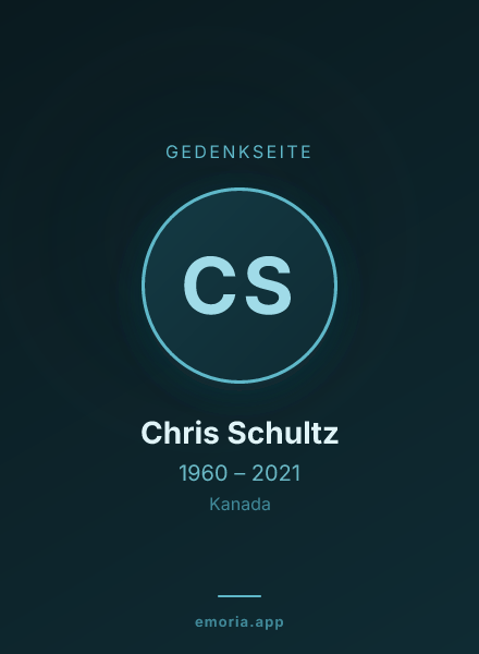 Gedenkportrait von Chris Schultz