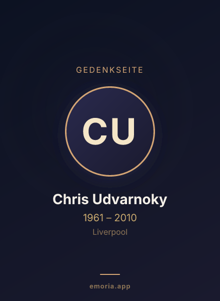 Gedenkportrait von Chris Udvarnoky