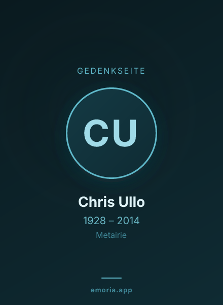 Gedenkportrait von Chris Ullo