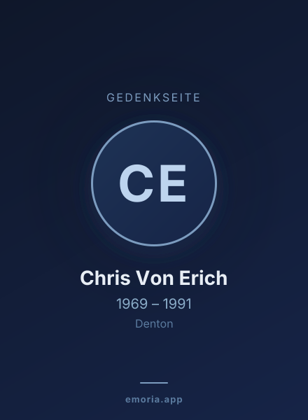 Gedenkportrait von Chris Von Erich