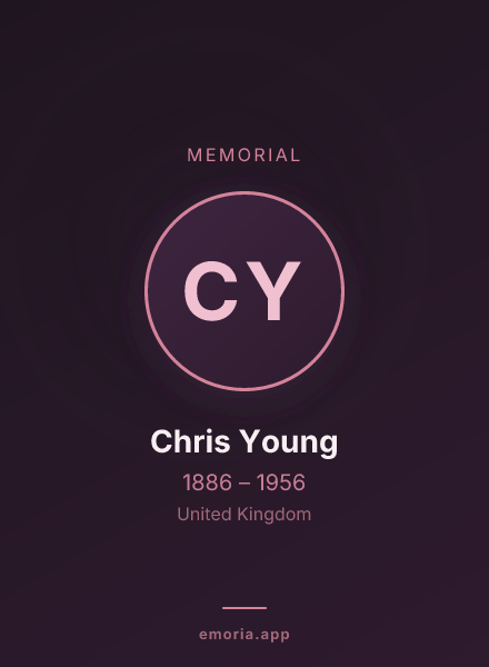 Memorial portrait of Chris Young