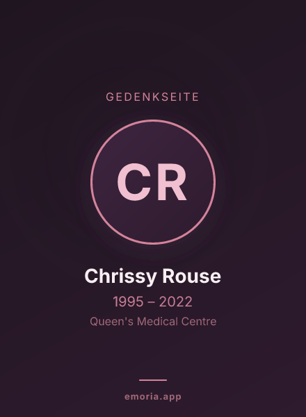 Gedenkportrait von Chrissy Rouse