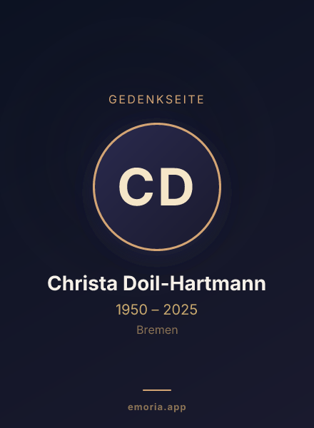 Gedenkportrait von Christa Doil-Hartmann