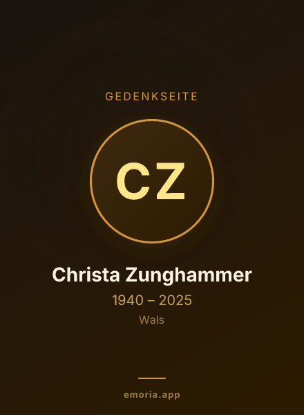 Gedenkportrait von Christa Zunghammer