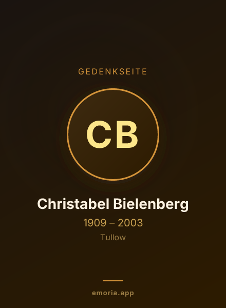 Gedenkportrait von Christabel Bielenberg